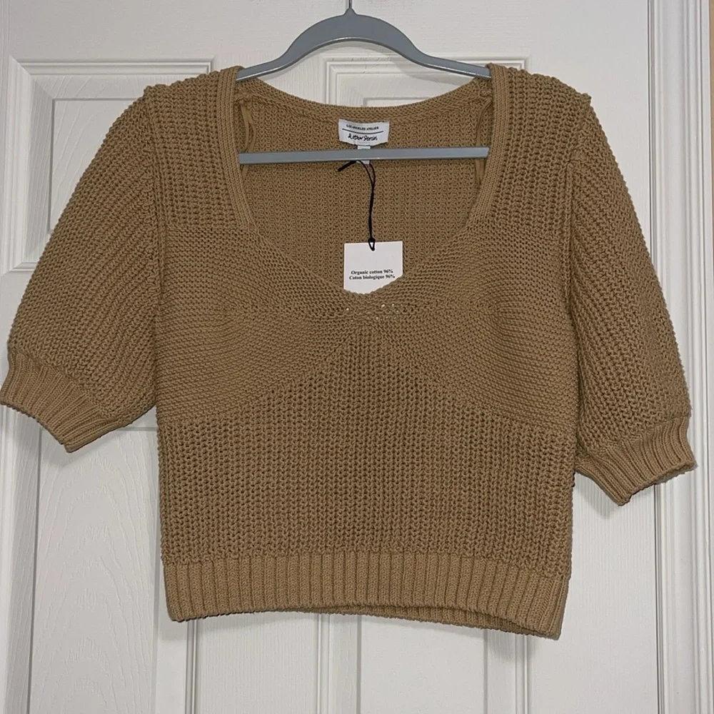 & Other Stories Cropped Sweetheart Bustier Knit Top - Picture 2 of 7